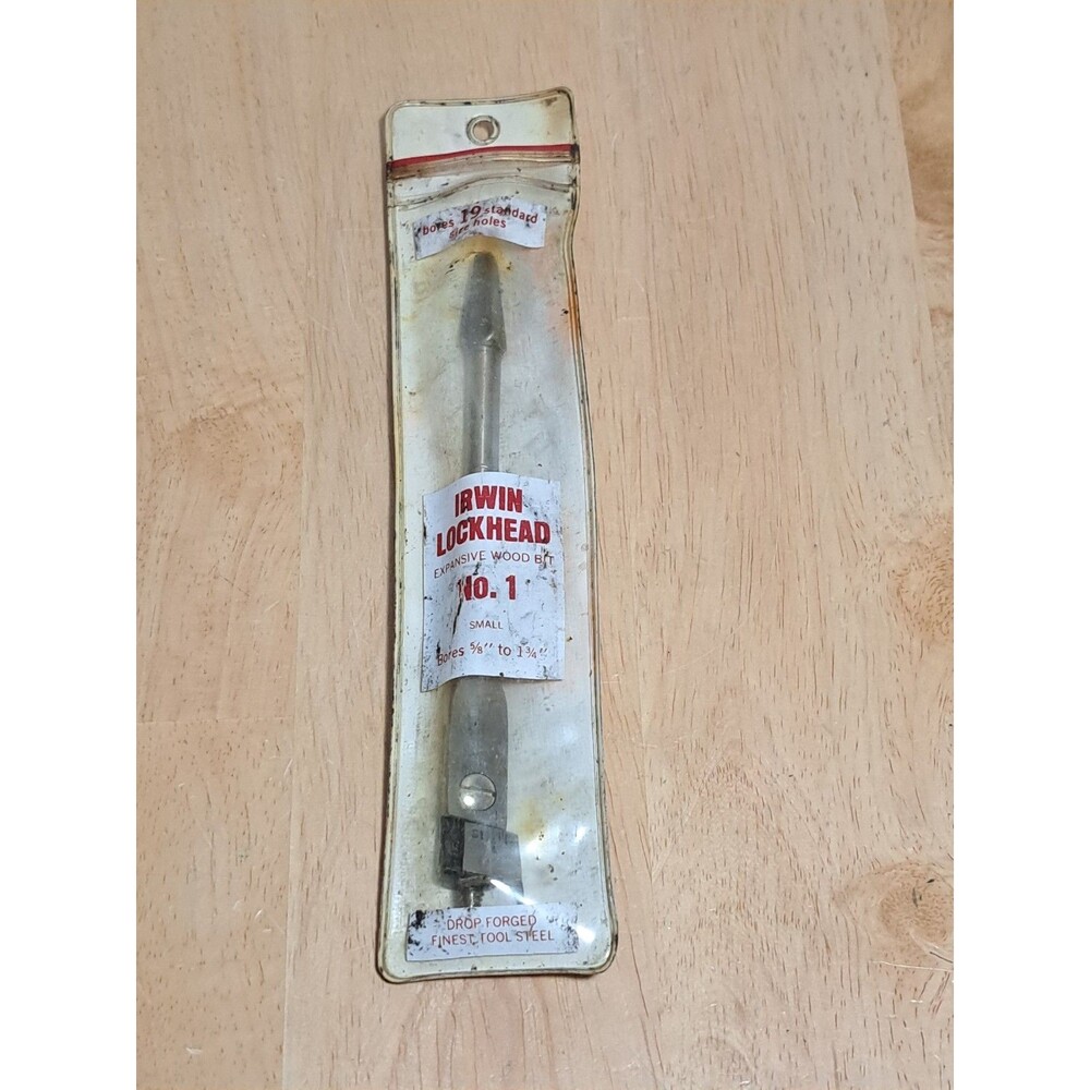 IRWIN LOCKHEAD Expansive Wood Bit No.1 Bores 5/8" to 1 3/4" Holes